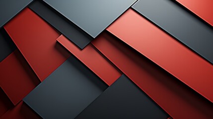 Bold black, red, and yellow geometric background in 3d tech style for futuristic design