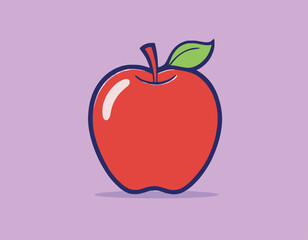 Cartoon apple icon