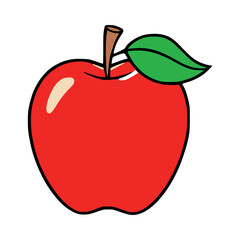 Cartoon apple icon