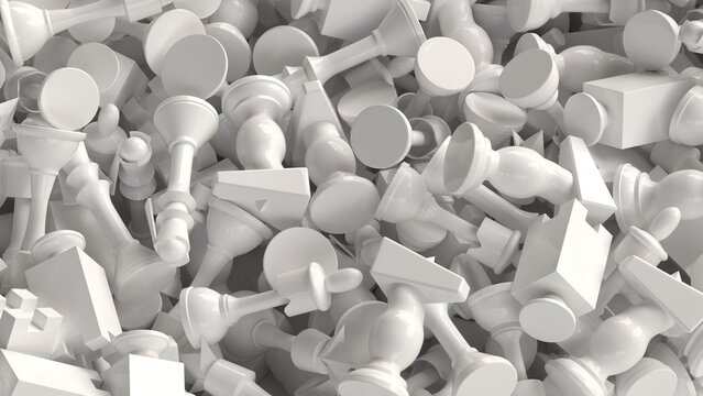 White Chess Pile