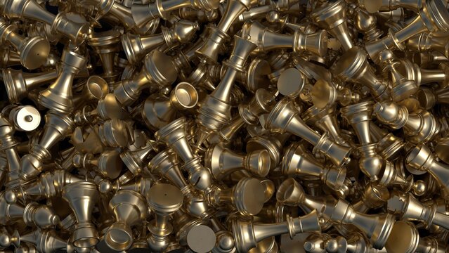 Golden Chess Pile