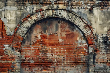 Brick wall. A wall made from red bricks .