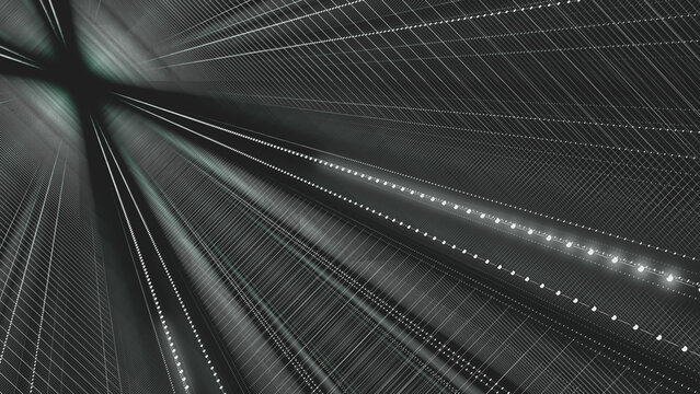 A white abstract hallway.