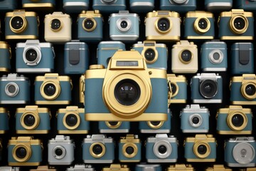 background of many cameras - 789637036
