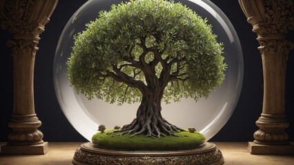 Verdant Tree in Sphere