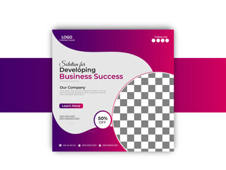 business social media post