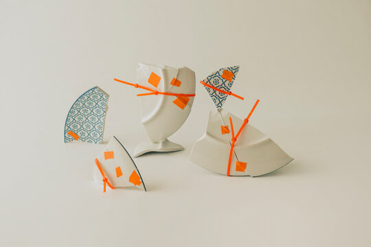 Broken plate art