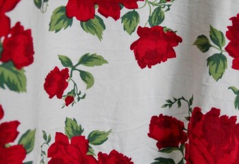 Rosenmuster auf Textil