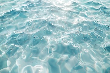 Crystal clear light blue water texture. Uniform luminosity makes it perfect for 3D rendering. .