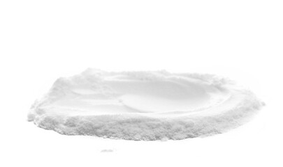  Sodium carbonate, pile baking soda isolated on white