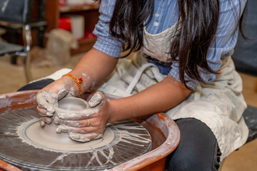 pottery clay wheel