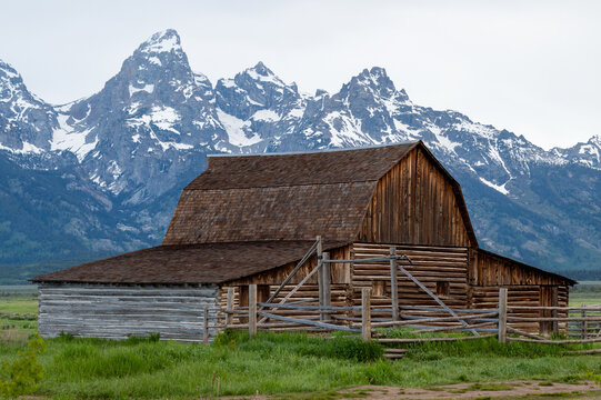 Pumphouse Barn At Mormon Row In Grand Teton National Park