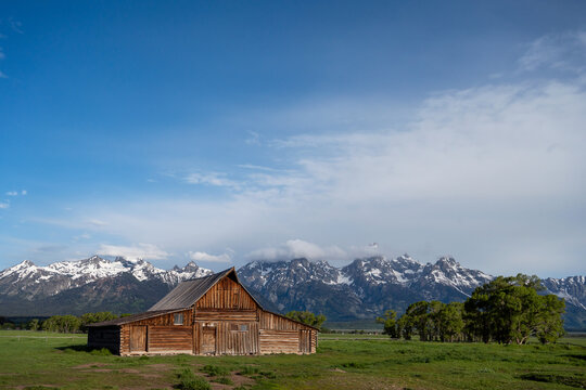 An old Mormon Barn in Grand Teton