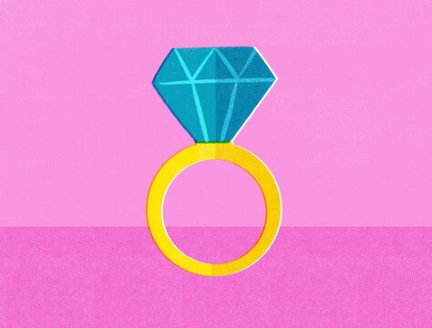 Engagement ring, wedding concept