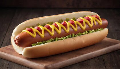 national Hot dog Day, festive dishes for a summer party with hot dogs, various types of traditional hot dogs