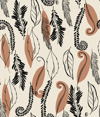 Ethnic design background. Seamless pattern in tribal, folk pattern.