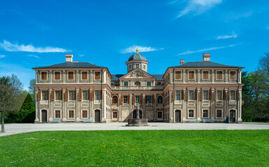 Obraz premium Castle Favorite baroque hunting lodge near Baden Baden. Baden Wuerttemberg, Germany
