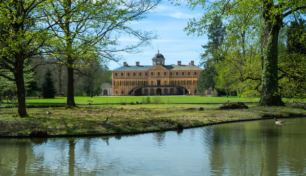 Castle Favorite baroque hunting lodge near Baden Baden. Baden Wuerttemberg, Germany