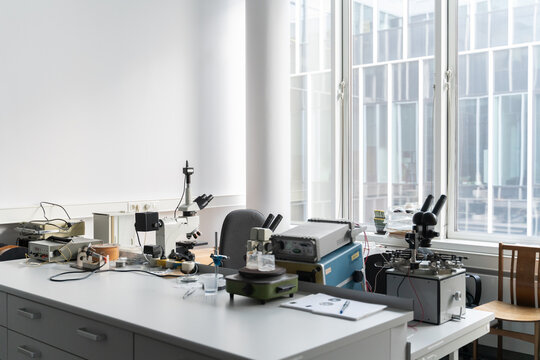 Workspace At Lab Of Electronic Processes
