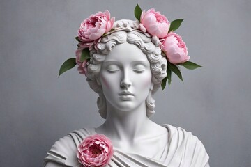 person with a bouquet of roses