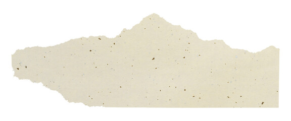 Beige ripped paper png sticker, transparent background