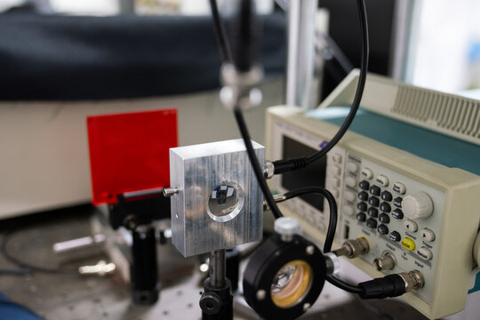 Close Up Of Optoelectronics Technology Equipment