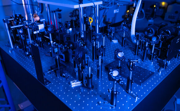 Close Up Of Laser Technology Equipment