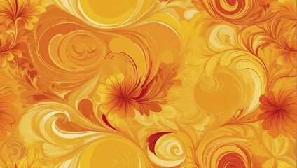 Vibrant gradient swirls blending sunny yellows with rich marigold.