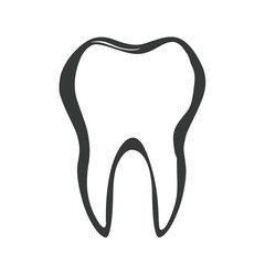 Simple tooth logo icon design flat vector illustration