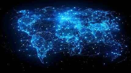Americas' Data Network Map - Minimalist Connectivity. Concept Data Connectivity, Network Mapping, Americas, Minimalist Design, Information Technology