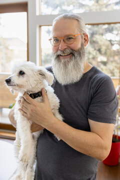A Man With His Dog