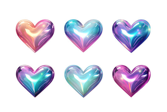 3d chrome y2k metal elements. Chrome hearts Y2K melted, mercury shape 3d set isolated on transparent background metallic fluid refraction and abstract form drip design hearts, spilled liquid metal.
