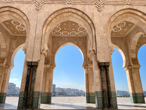 Exterior of Hassan II Mosque, Casablanca, Morocco