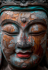 Antique woodcarving of Bodhisattva/Buddha