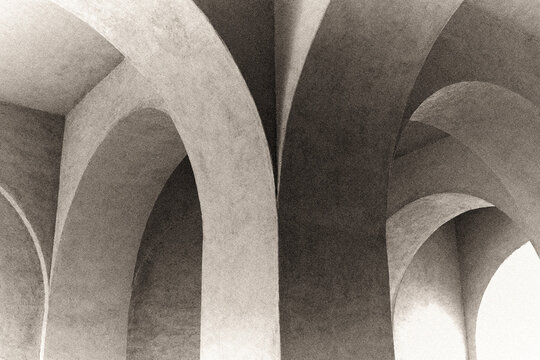 analogical minimalist architecture, like a painting to be framed

