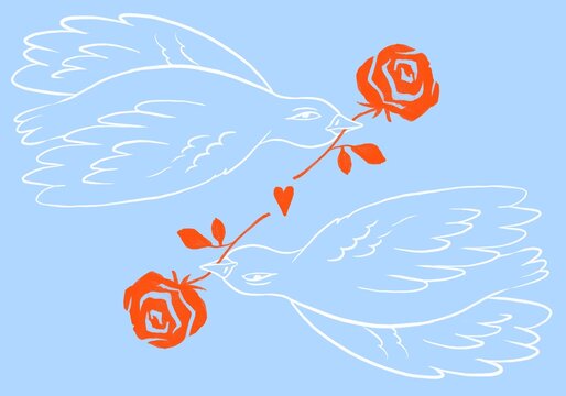 Two doves 