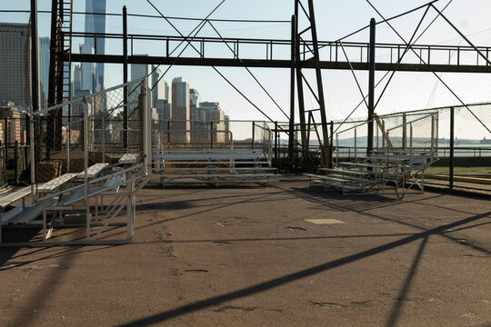 parking lot empty in New York