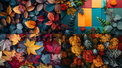 Fototapeta premium autumn leaves background