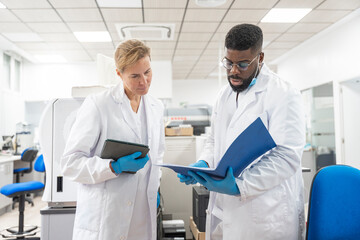 Team of Research Scientists Working together