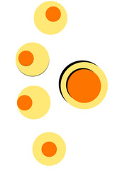 A series of circles with one in the middle