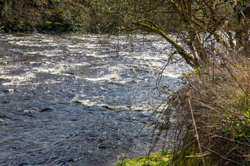 The River Ericht. River in Perthshire, Scotland  from the rivers Blackwater and Ardle at Bridge of Cally. It runs  to River Isla, and the River Tay. Cuts Craighall Gorge and of Blairgowrie and Rattray