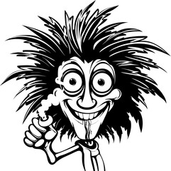 Bud Buddy Cartoon Character Puffing Joy Green Leaf Companion Smoky Toons Icon