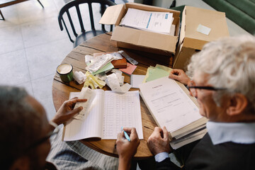 Business Meeting Over Financial Documents
