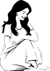 Expectant Euphoria Happy Mom to Be Logo Blossoming Bliss Radiant Pregnancy Icon