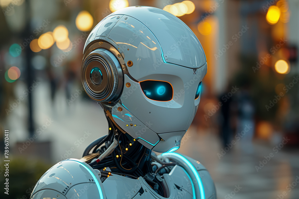 Poster an ai-powered chatbot engaging in conversations with users and providing assistance or information. 