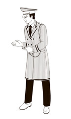 hotel staff   male  character, doorman,