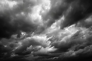 Foto op Plexiglas : A dramatic skyscape with dark, brooding clouds foretelling an approaching storm. © crescent