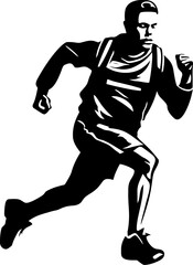 Speed Surge Runner Icon Design Marathon Marvel Dynamic Runner Emblem