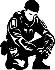 Brave Tribute Military Salute Icon Valor Salute Soldier Respect Logo