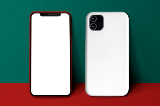 Phone screen png mockup, digital device, transparent product